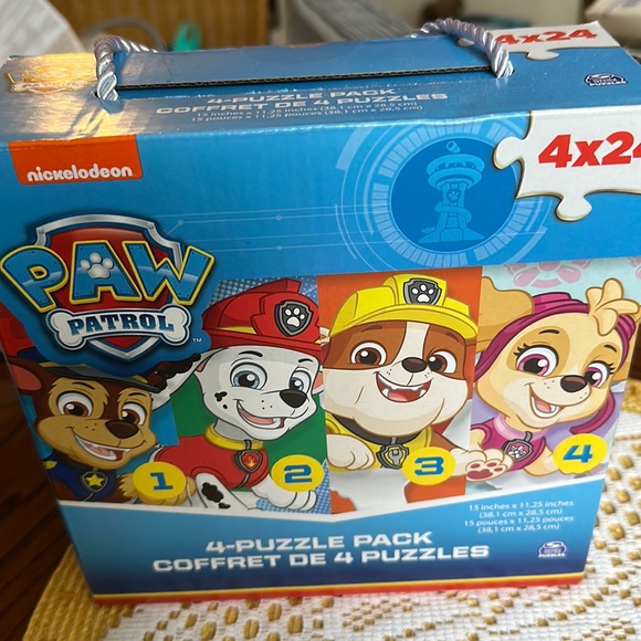 Nickelodeon Paw Patrol 4 Puzzle Pack new in box. - Picture 2 of 9